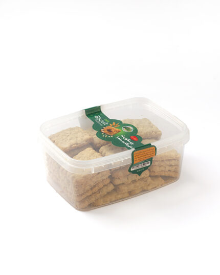 بیسکوییت وگان استویا هل و گلاب|۳۰۰ گرم